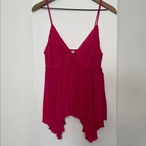 Easel Vibrant Pink Camisole Top